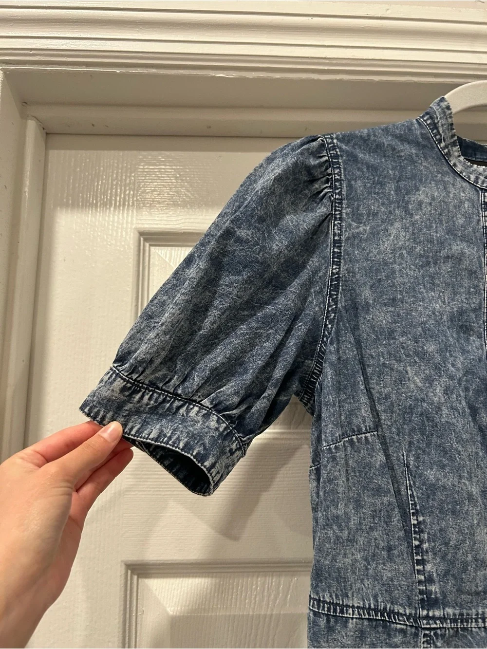 Who What Wear Washed Denim Midi Dress Size XS - Picture 3 of 8